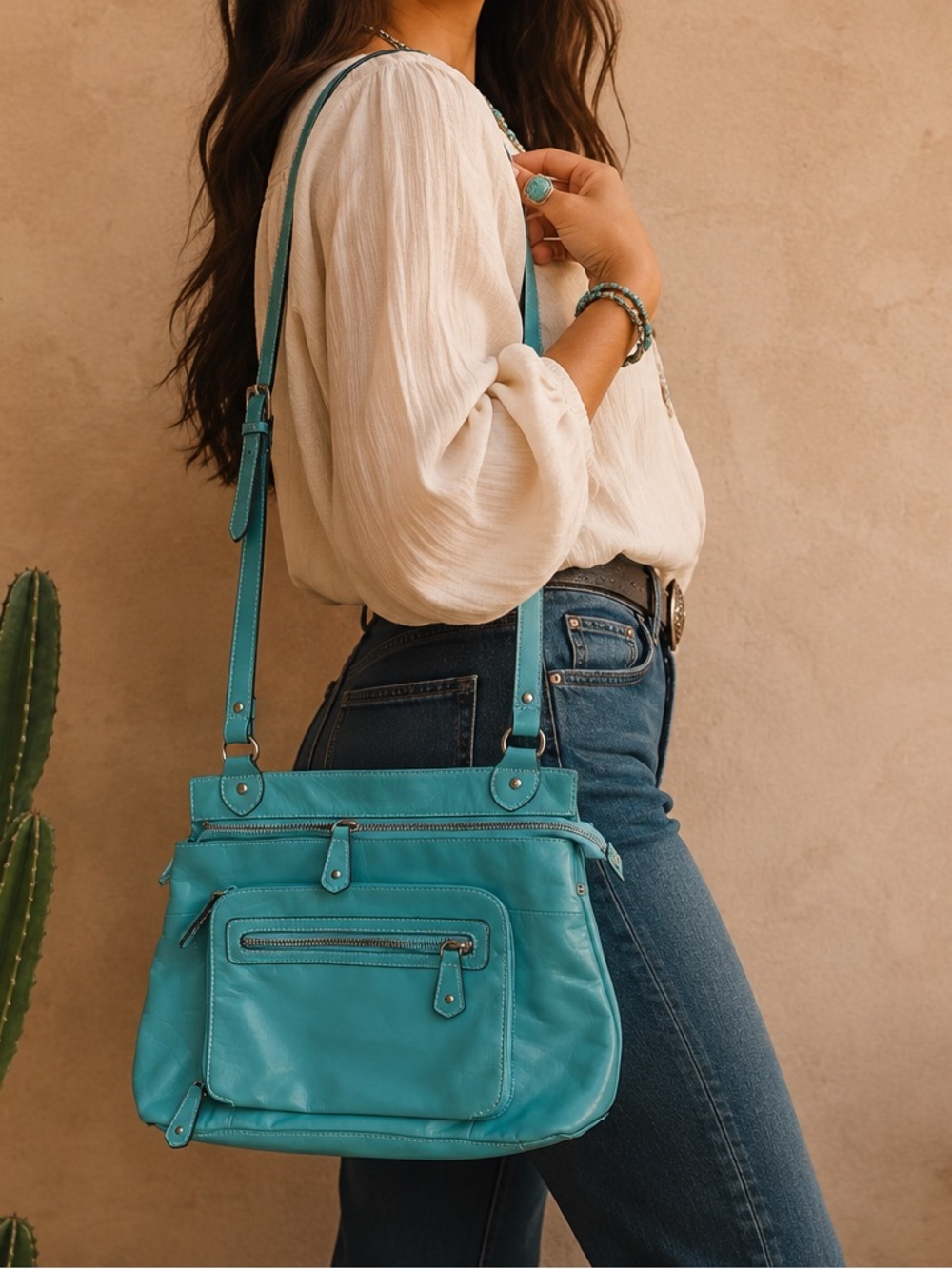 Relativity Teal Crossbody Purse - Excellent Condition